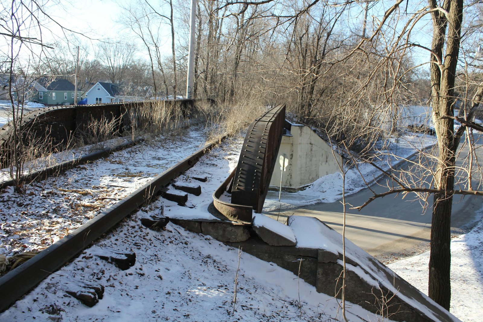 Looking south